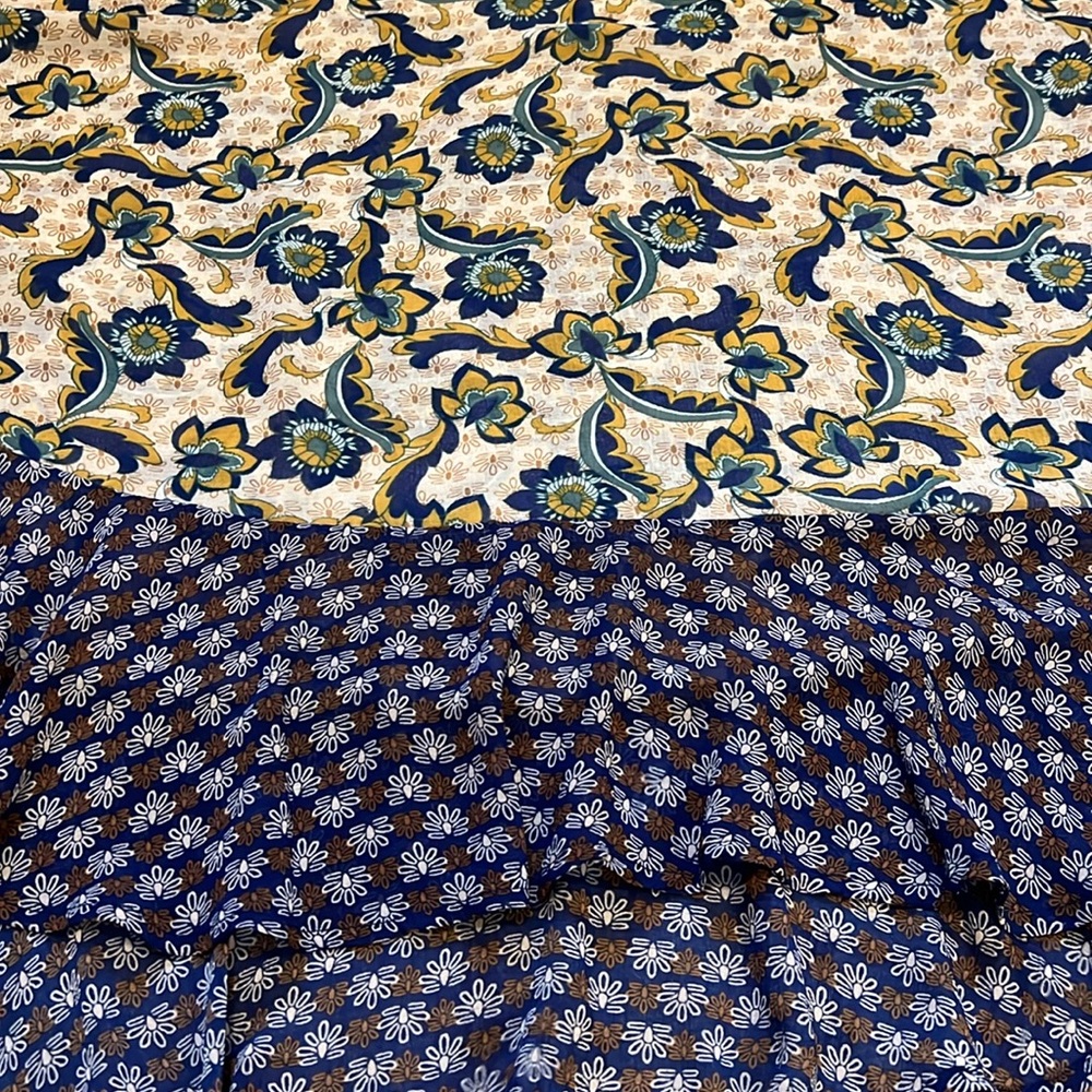 Democracy Floral Boho Flowy‎ Blouse XL - Picture 4 of 7